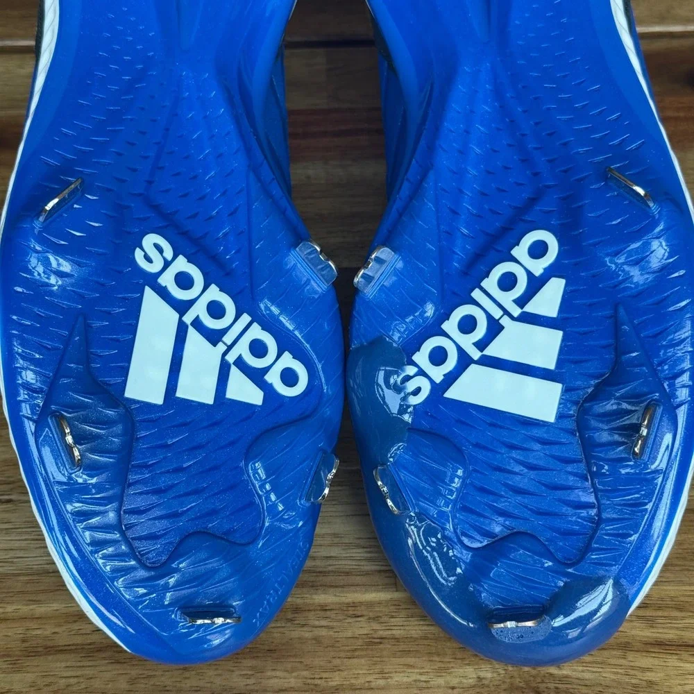 Adidas Afterburner 4 Metal Baseball Cleats Royal Blue White CG5177 Mens 12.5